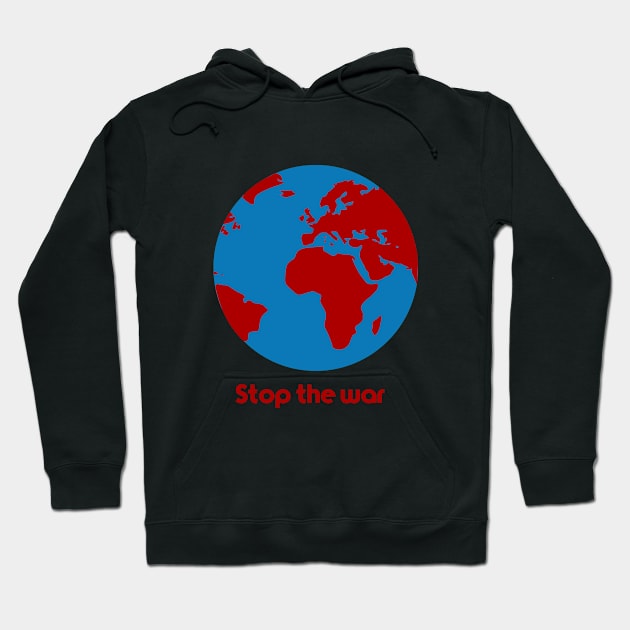 Red Earth Stop the War Hoodie by RanithuMendis